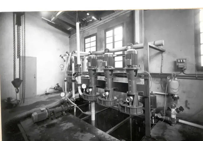 The original pump test bench