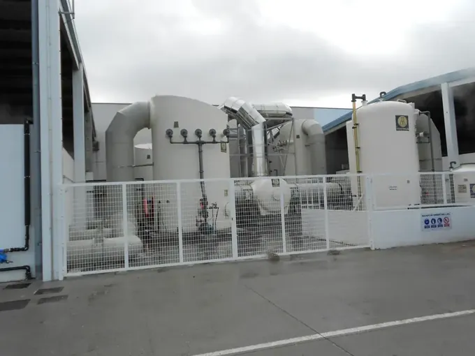 planta de lavado de gases TECNIUM en proyecto llave en mano