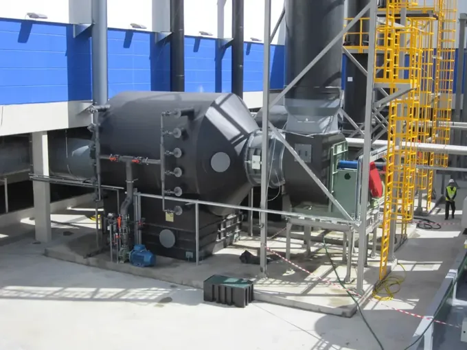 sistema de lavador de gases químico TECNIUM para control de emisiones
