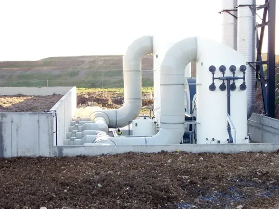 biofiltro TECNIUM instalado en planta de tratamiento de residuos